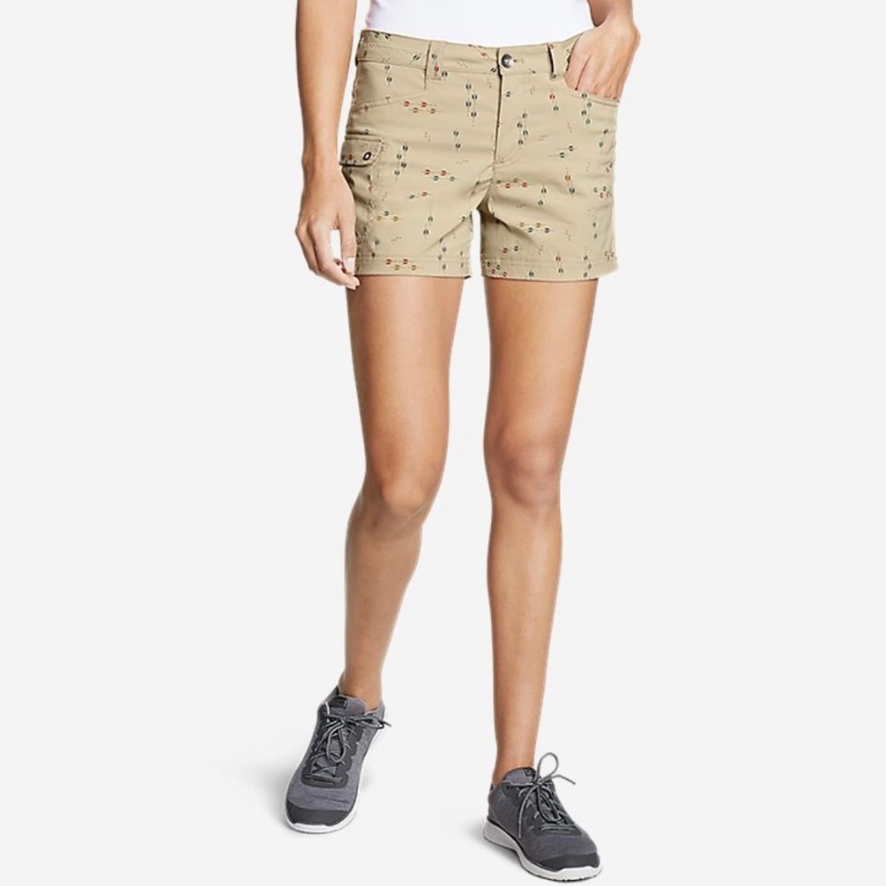 Eddie Bauer Khaki Lightweight Cargo Shorts - Women’s Size 8